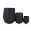 Ensemble de 3 pots à fleurs U_Style en forme d'œuf MGO pour l'extérieur, légers-1532524100