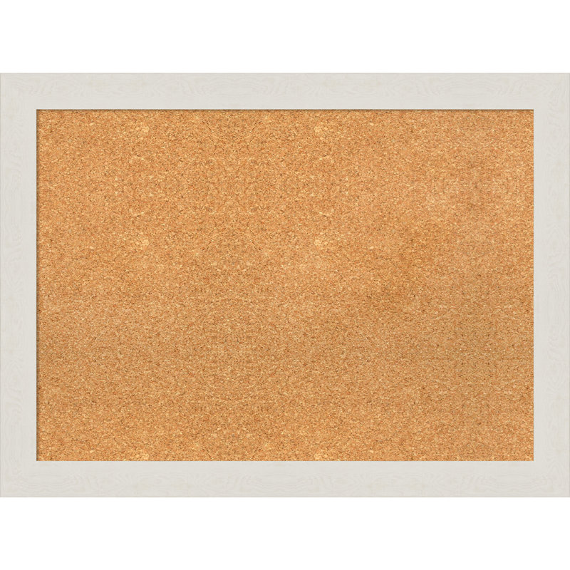 Petit tableau d'affichage mural en liège mural, H 27 po x l 39 po x P 1 po, Bois blanc