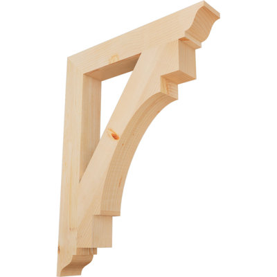 Support traditionnel lisse l 3 3 po x P 26 po x H 34 po, sapin Douglas