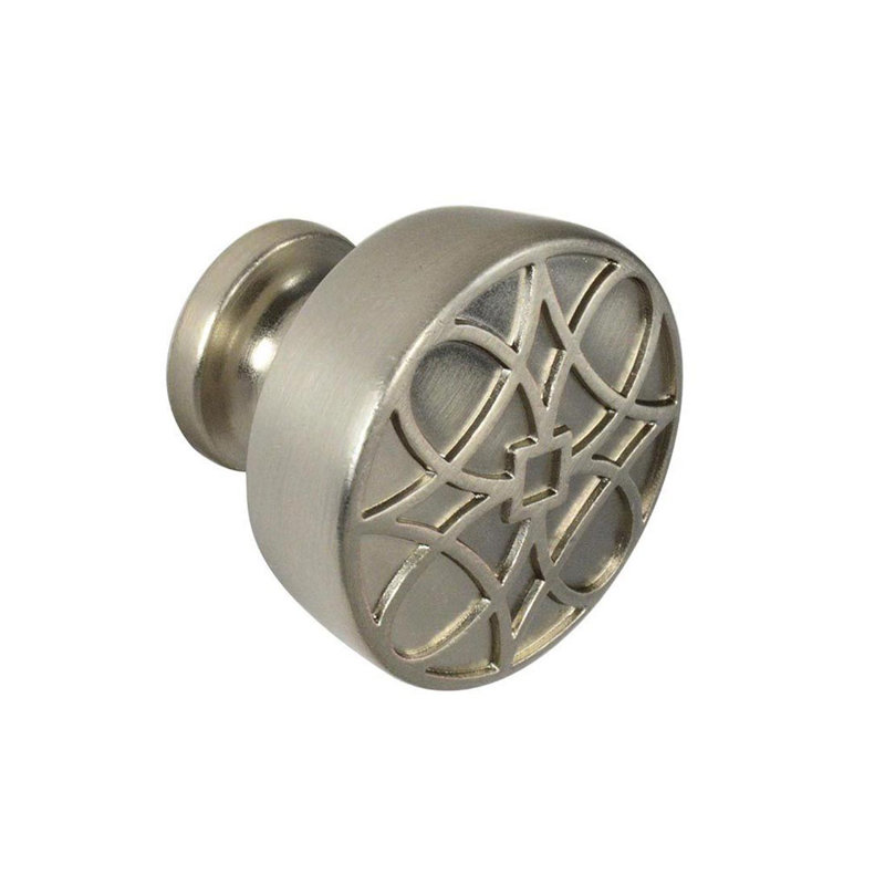 Poignée ronde 1 1/4 po Augusta, Nickel satiné