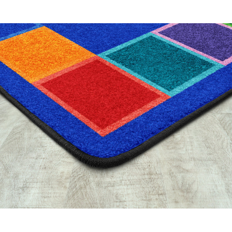 Color Tones Multi by Joy Carpets Area Rug, Rectangle 5'4" x 7'8"