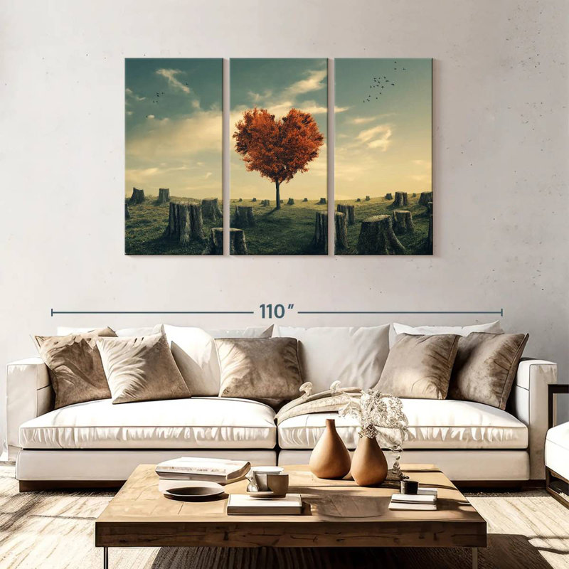 Indestructible Heart Tree, 48" H x 74" W