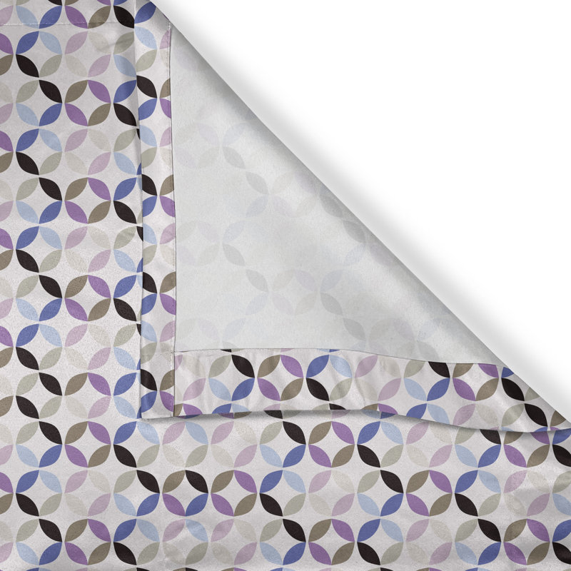 Multicolore drapeaux de fenêtre à œillets 2 panneaux Dakota Fields, 50 po x 120 po, L 50 po x L 108 po
