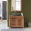 Coline 95cm Single Bathroom Vanity Base Only in Brown