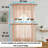 Nikole Floral Rod Pocket Lace Semi Sheer Voile Short Valance for Small Windows, Kitchen & Bathroom - 54 x 18 Inch Length-378952066