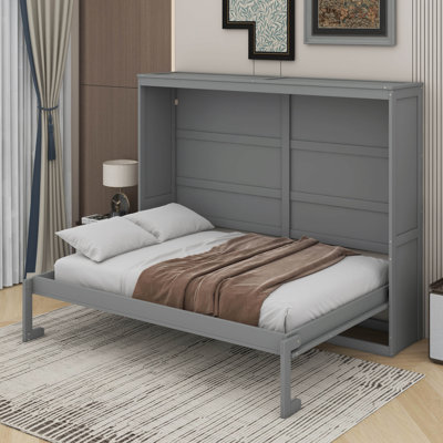 Lit escamotable double pleine grandeur