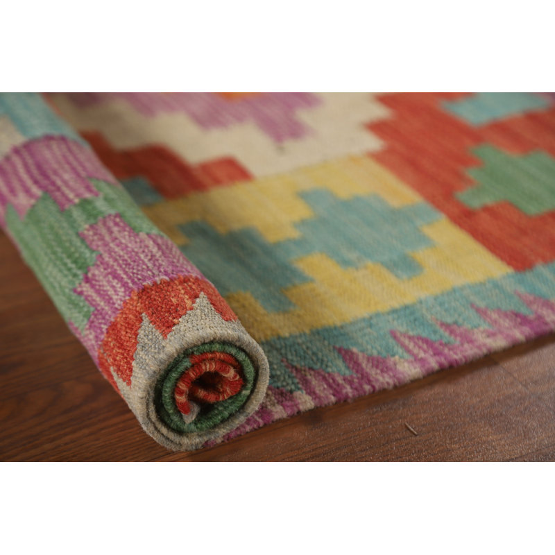 Reversible Wool Kilim Oriental Rug 3x5