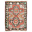 Hand Knotted Wool Area Rug in Multi