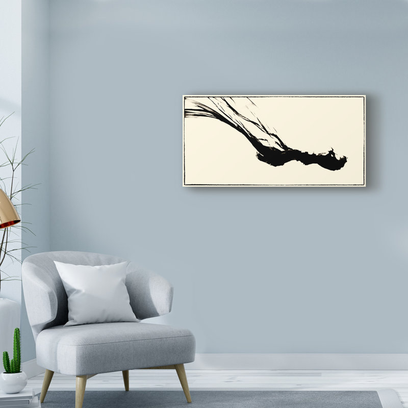 « soie ink iii », reproduction d’impression sur toile tendue, H 16 po x l 32 po x P 2 po