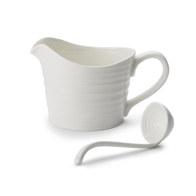 Sophie Conran, White - Sauce Jug & Mini Ladle