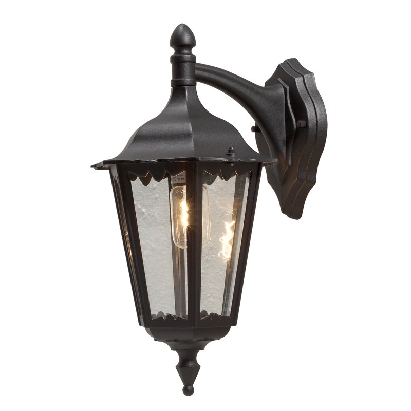Firenze Outdoor Wall Lantern, Black