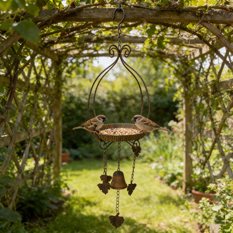 Mangeoire en fer forgé Hummingbirds