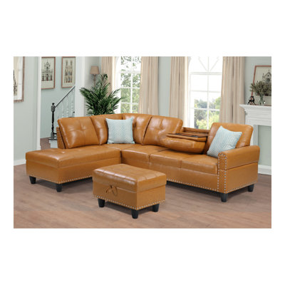 Canapé modulaire avec repose-pieds Hannah