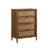Vichy Wood And Rattan 4-Drawer Chest