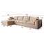 Vacuum Packed Cloud Sofa L-Shaped with Single Chaise Lounge, Modular Compressed Sectional Couch, Removable Covers for Living Room-1098167663