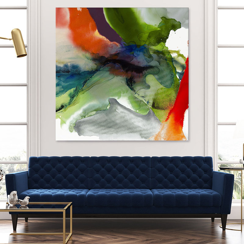 «Vibrant Terrain II» par Sisa Jasper, reproduction d'art sur toile tendue, H 54 po x l 54 po x P 1,5 po