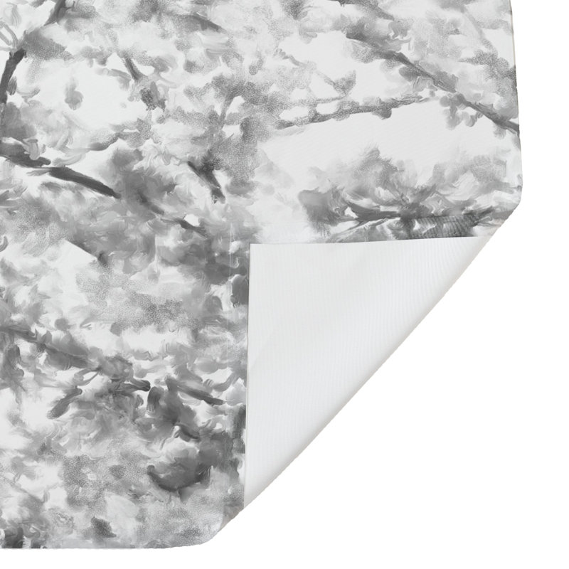Ester Floral Shower Curtain, Gray