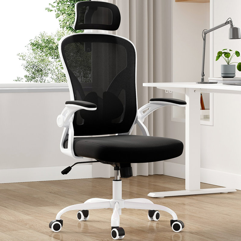 Ergonomic Office Chair, Home Office Desk Chair With Headrest, High Back Computer Chair With Armrests And Adjustable Lumbar Support For Home Office Study Room