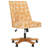 Modern Wood Frame Rossland Task Chair, Aesthetic  Chic print Armless Adjustable 38'' H Office Chair-734361025