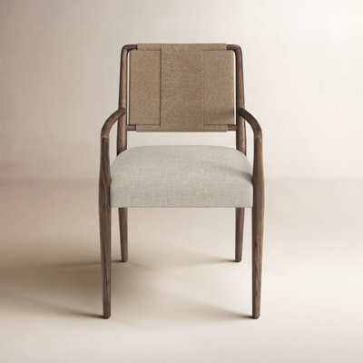Betha Linen Oak Armchair