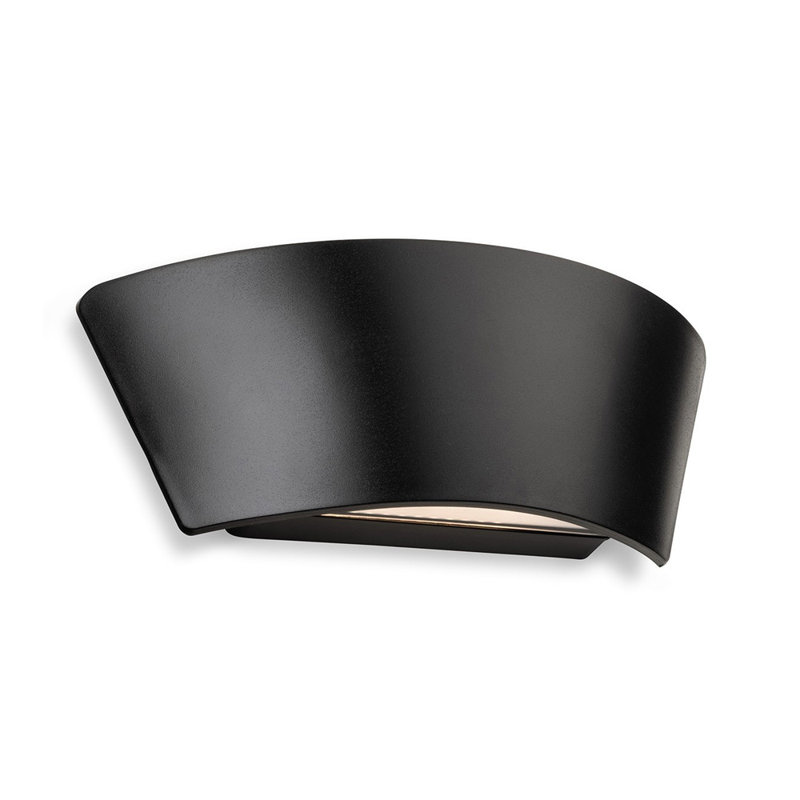 8cm H Integrated LED Outdoor Sconce, Black