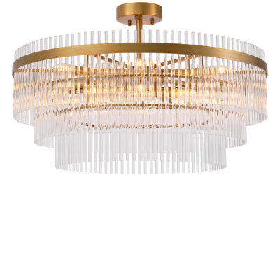 Ceiling Lamp East Antique Brass Finish