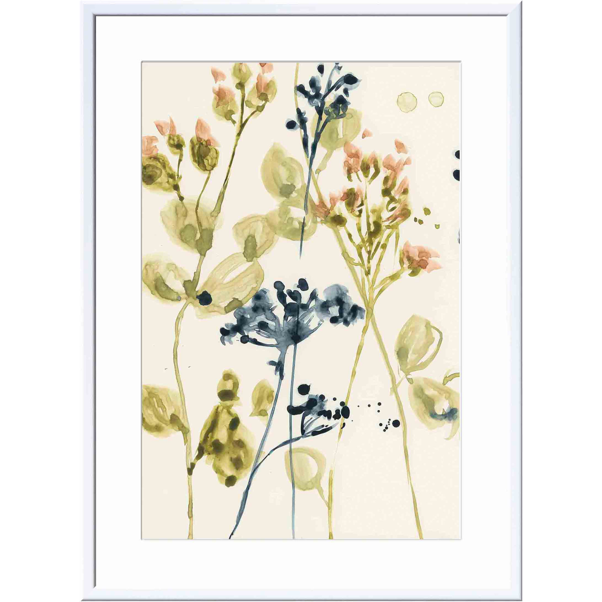 Blush Buds II by Jennifer Goldberger, White, 30"H x 30"W