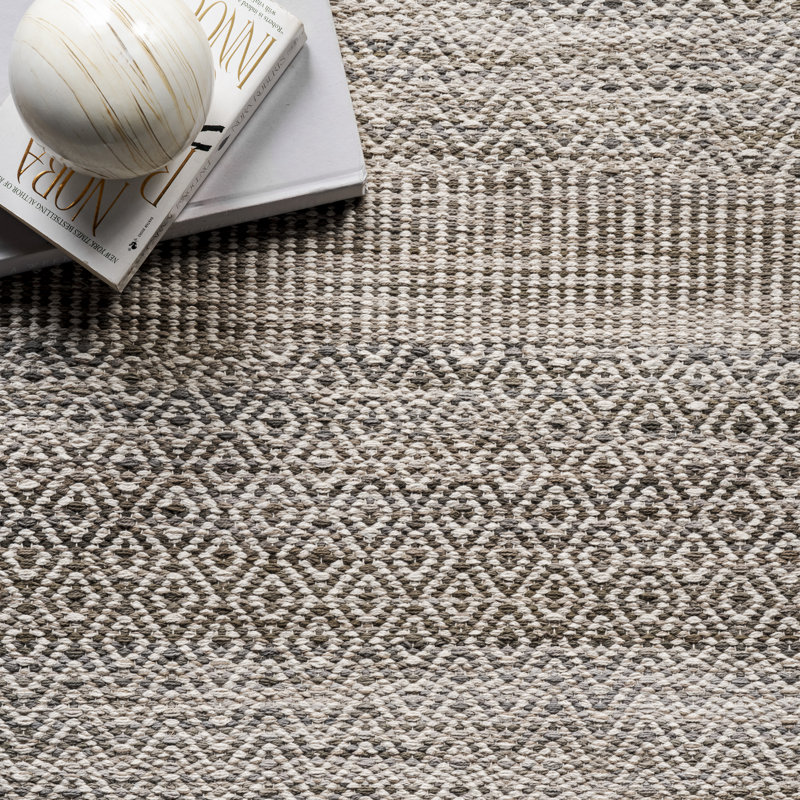 Tarrence Cotton Moroccan Indoor Rug, Rectangle 5' x 8'