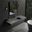 Lavabo de salle de bain rectangulaire en pierre à surface solide Casainc-120922428