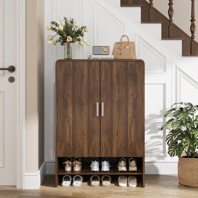 24 Pair Shoe Storage Cabinet With Adjustable Shelves