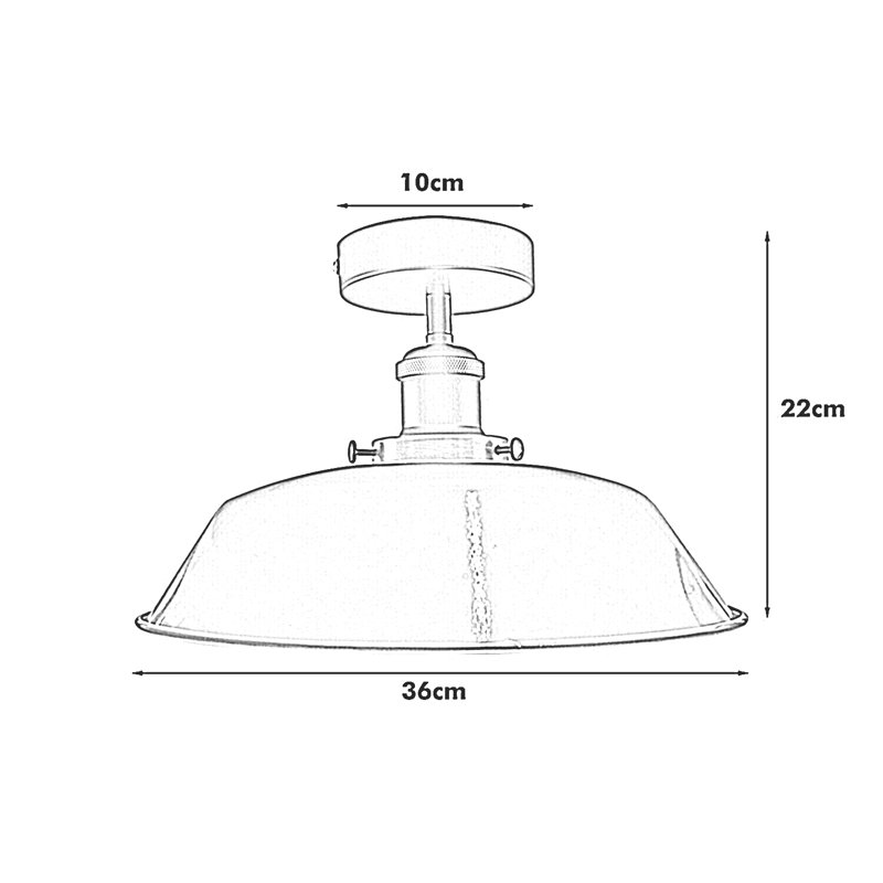 Lederer Flush Mount, White
