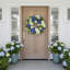 24" Spring Wreath with Dahlias, Hydrangeas and Lemons