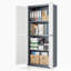 Armoire de rangement en métal 71 po, organisateur de rangement de garage avec portes verrouillables et tablettes réglables pour le bureau de l'atelier-1537573748