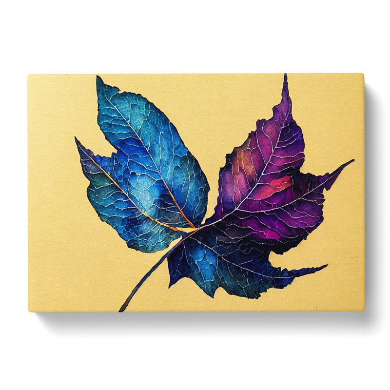 Stunning Plant Leaf - Wrapped Canvas, 35cm H x 50cm W x 3cm D