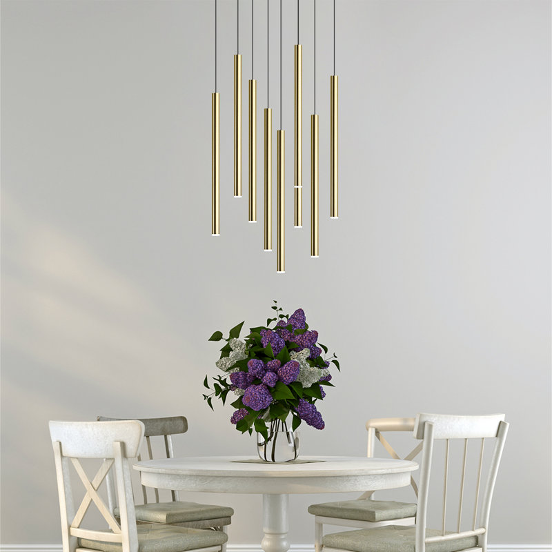 Baileyton 9 - Light Cluster Pendant, Brass
