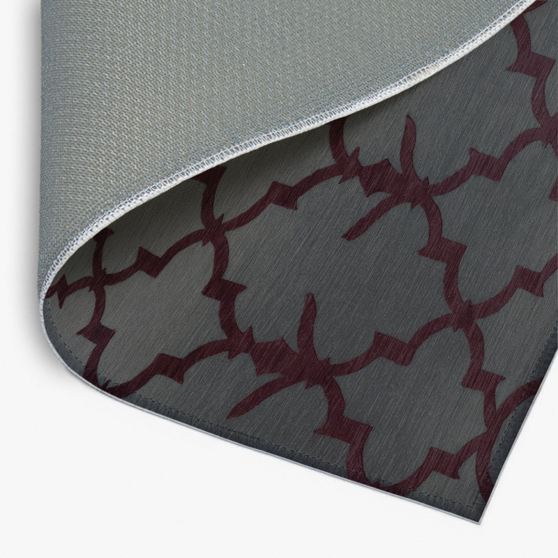 Tapis noir intérieur et extérieur Trellis, Rectangulaire 8 pi x 10 pi