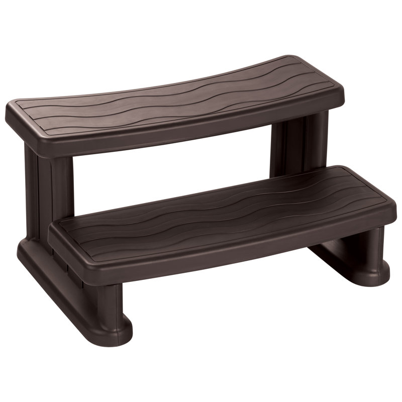 Espresso 2-Step Plastic Spa Step for Hot Tubs