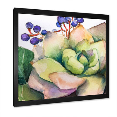 Peinture de fleurs succulentes III - sur