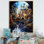 Reproduction d'art mural canal beige sur les voies d'eau surréelles magiques II