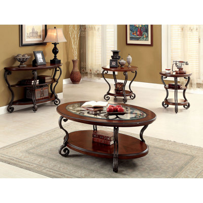 Riston Solid Wood Top End Table