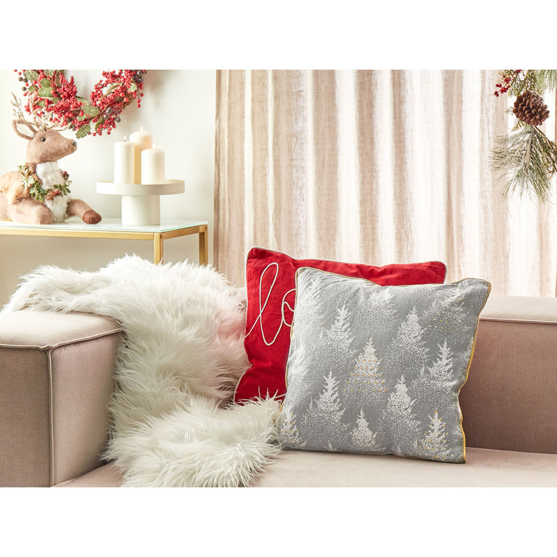 BILLBERGIA Gray Square Cushion