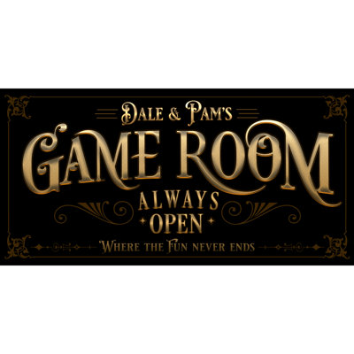 Patio Bar & Grill Sign Family Name Personalized On Metal