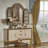 Farmhouse Wood Wall Mirror Window Mirror with Opening Doors, Solid Wood Frame Wall Mirror, 1:1 HD Shatterproof Glass, Decorative Wall Mirror for Living Room, Bedroom, Entryway-757243875-757243873