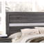 Grand lit de rangement traditionnel en bois gris-678213695