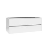 Perla 46.8" Wall Mounted Double Bathroom Vanity Base Only