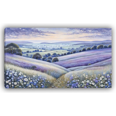 Art mural sur toile lavande