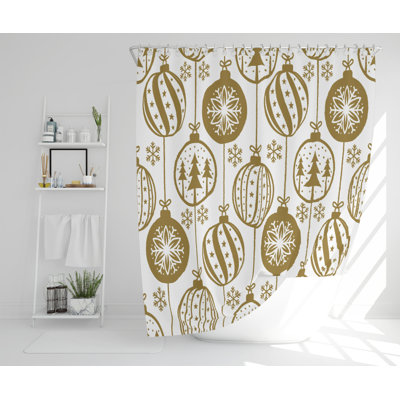 Blade Polyester Shower Curtain Set