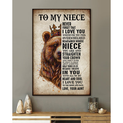Affiche Bear to My Niece