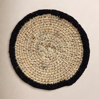 Cork Agate Ceramic Jute Leather Crystal Circle Round 1 Piece Coaster Set