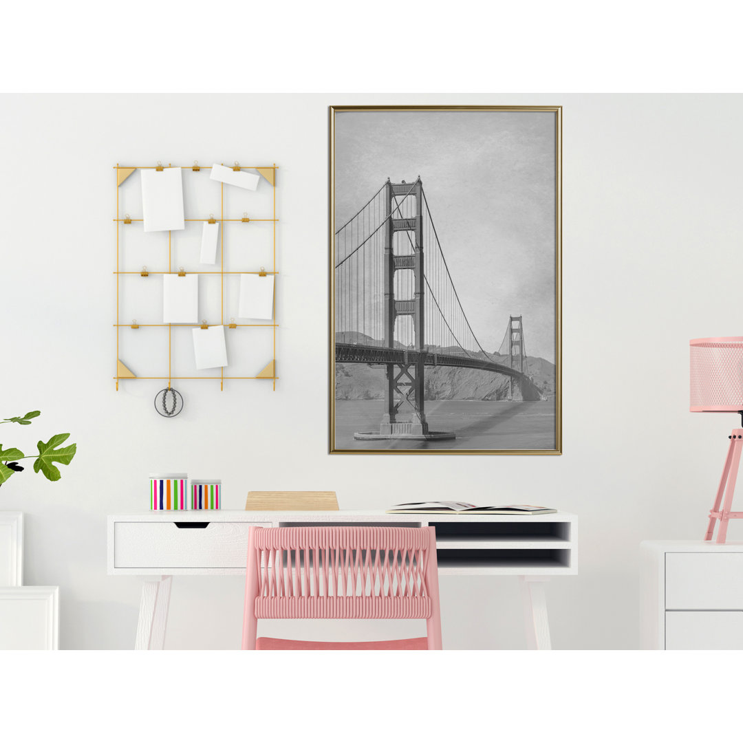 Brücke in San Francisco II - Bilderrahmen Fotodruck auf Papier